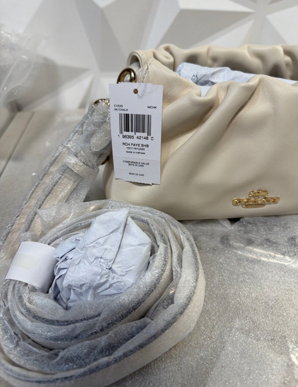 Faye white bag