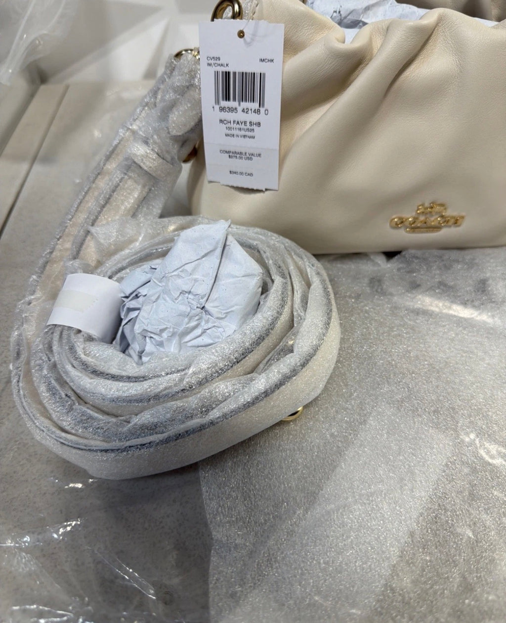 Faye white bag
