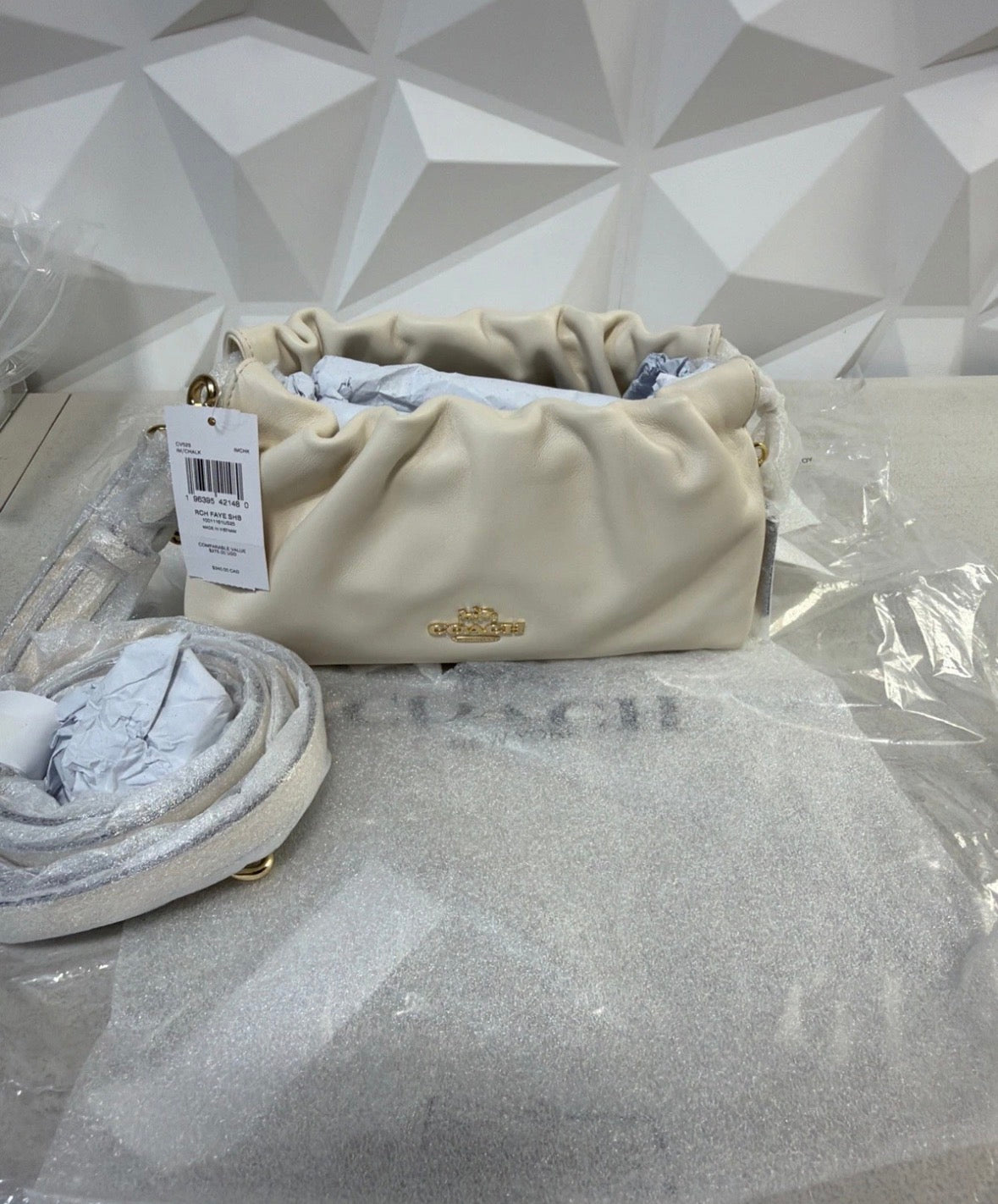 Faye white bag